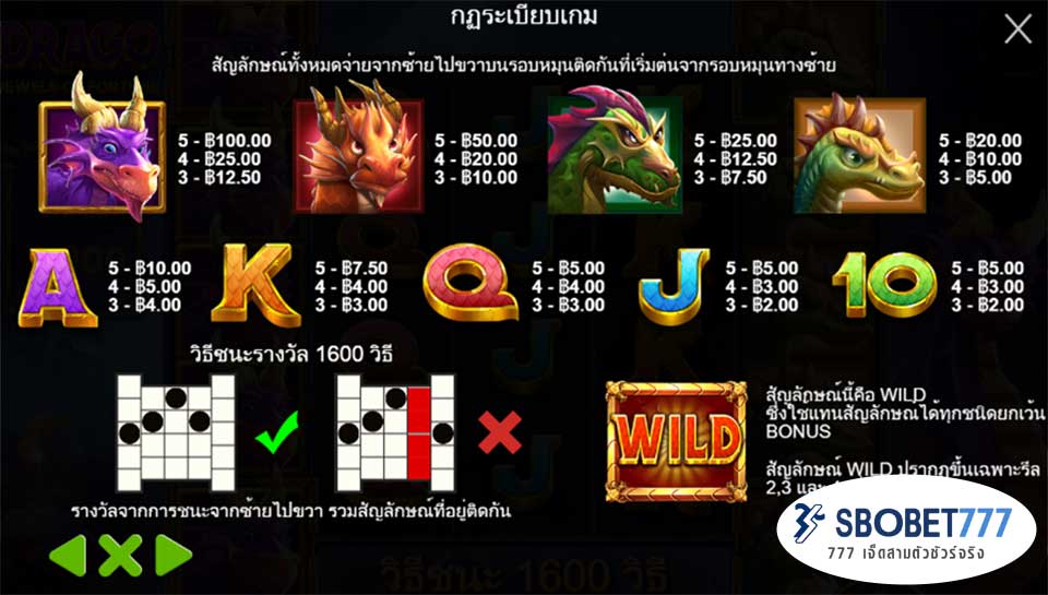 Drago Jewels of Fortune รีวิว